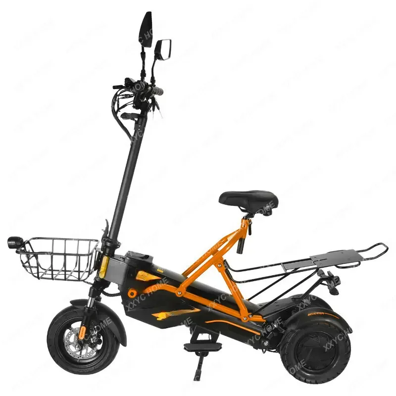 High-Power Double Drive Three-Wheeled Electric Scooter Adult off-Road 11-Inch Folding Electric Scooter