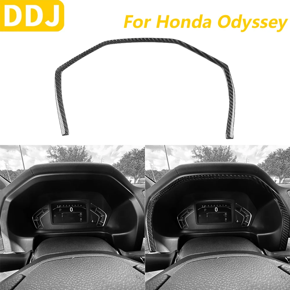 

Для Honda Odyssey 2018-2025 инструмент из углеродного волокна, спидометр, рамка, накладка, автомобильные аксессуары, наклейка для украшения интерьера