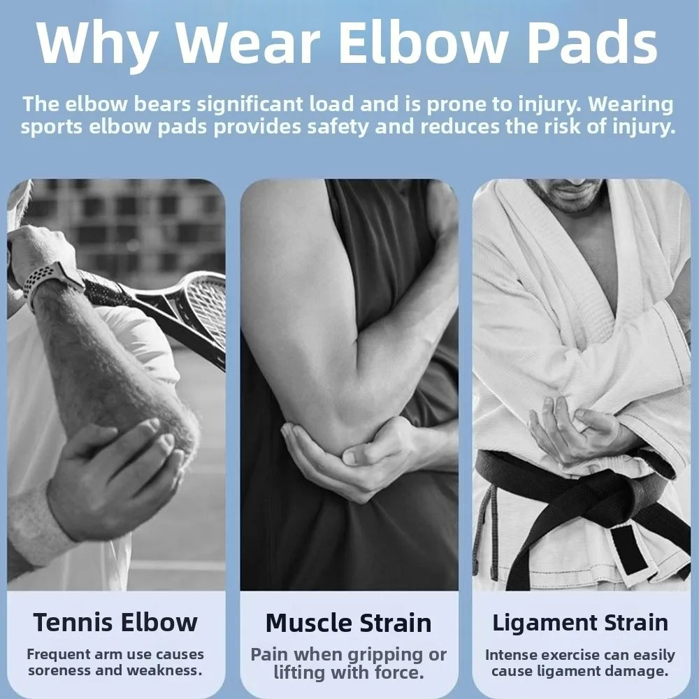 

Налокотник с ремешком, компрессионный, противоскользящий, спортивный, защитный, регулируемый, амортизирующий.