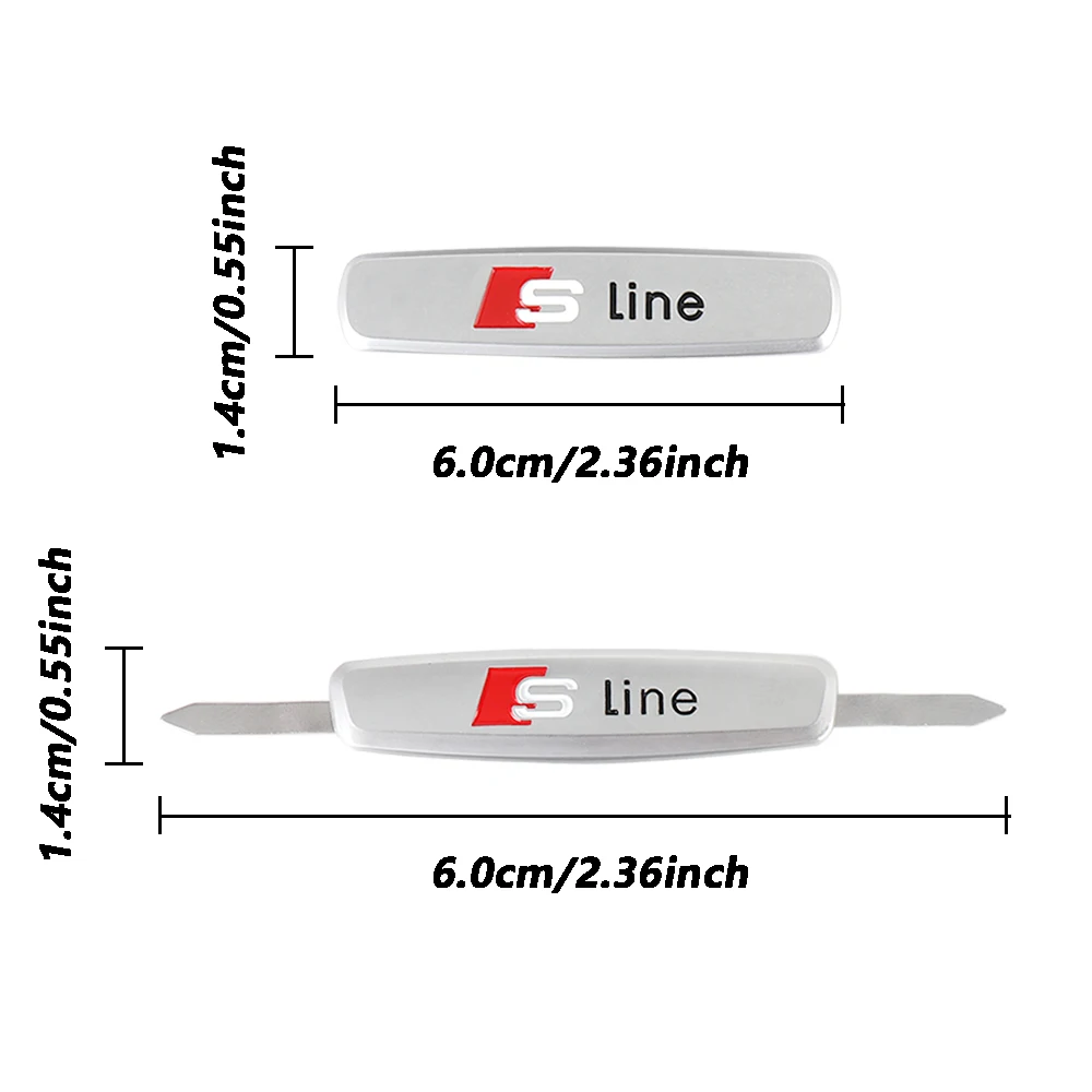 Car Metal Seat Emblem Seat Tuning Badges Stickers Accessories For Audi A1 A2 A3 A4 A5 A6 A7 A8 Q5 Q7 C8 B8 C6 Quyttro Sline S Q2 - view 6