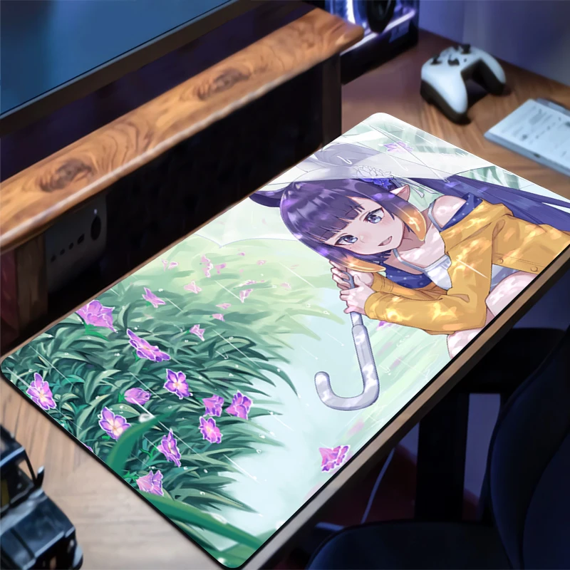 

Mouse Pad Large Hololive Ninomae Ina Nis Computer Office Game Rubber Anti-slip Gaming Keyboard coaster Long Desk Pads Mousepad