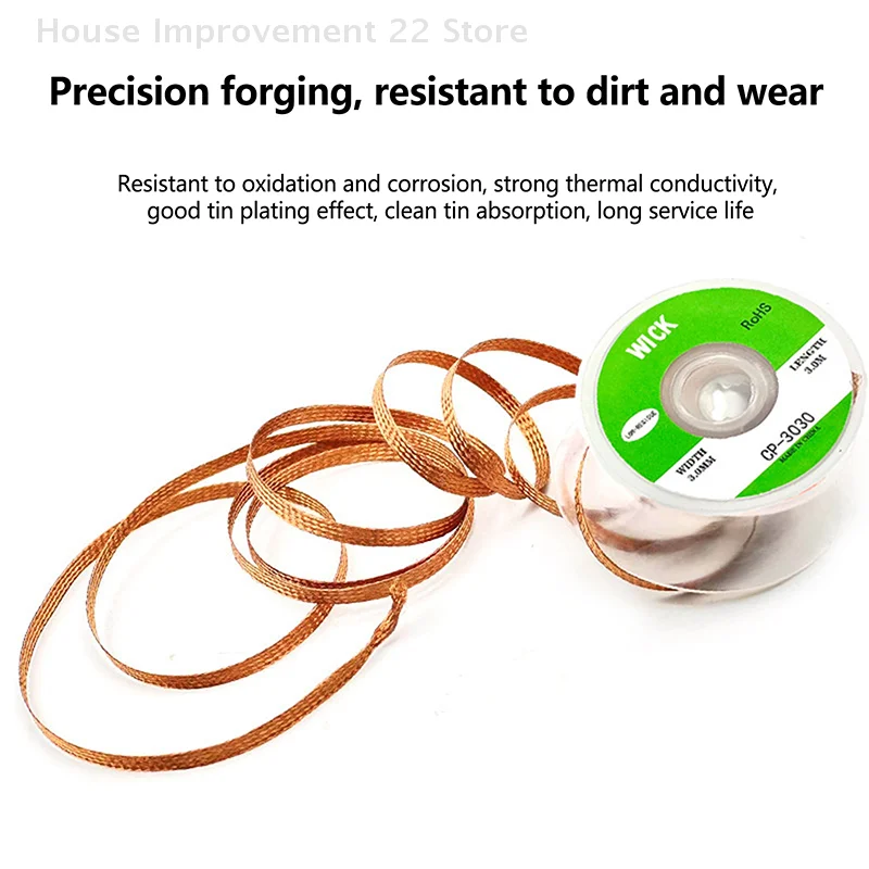 5 PCS Desoldering Wire Braid Soldering Mesh Welding Parts Low Residue No-Clean Solder Tin Remover Tool