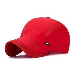 Summer Baseball Caps Peaked cap Mesh Breathable quick-drying cap Sports Golf quick-drying Sun Hats Women Men Outdoor Fishing Hat