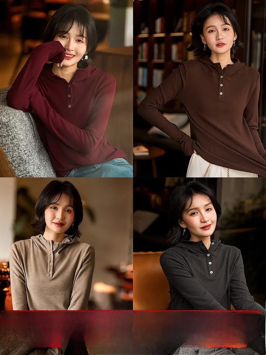 

Свободный крой, облегающий, комфортный, с открытым передом, с капюшоном, базовая модель, женская модная рабочая одежда из полиэстеровой смеси