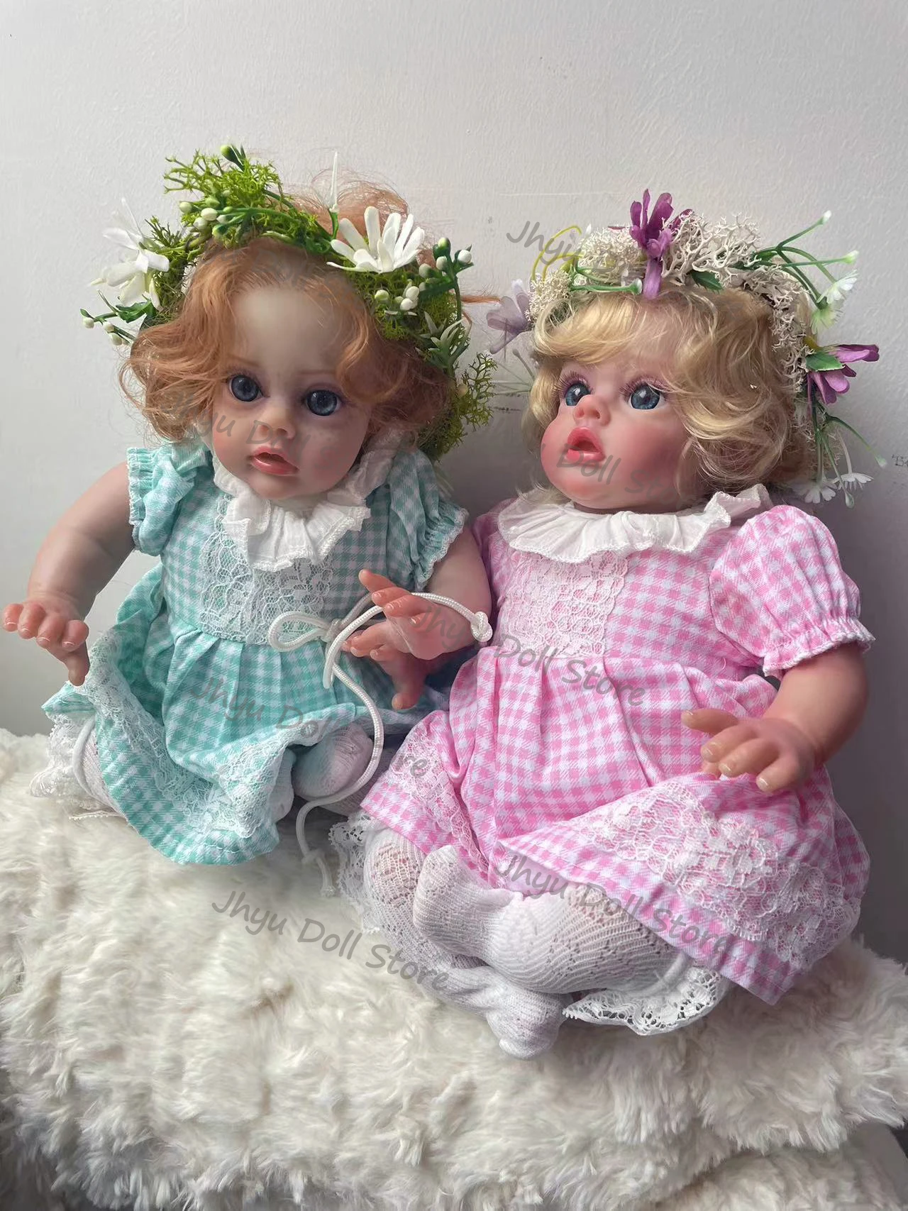 12 Inch Flo Fairy Elf Soft Touch Doek Lichaam Levensechte Reborn Pop Meerdere Lagen Schilderen 3D Huid Zichtbare Aderen Handgeworteld Haar