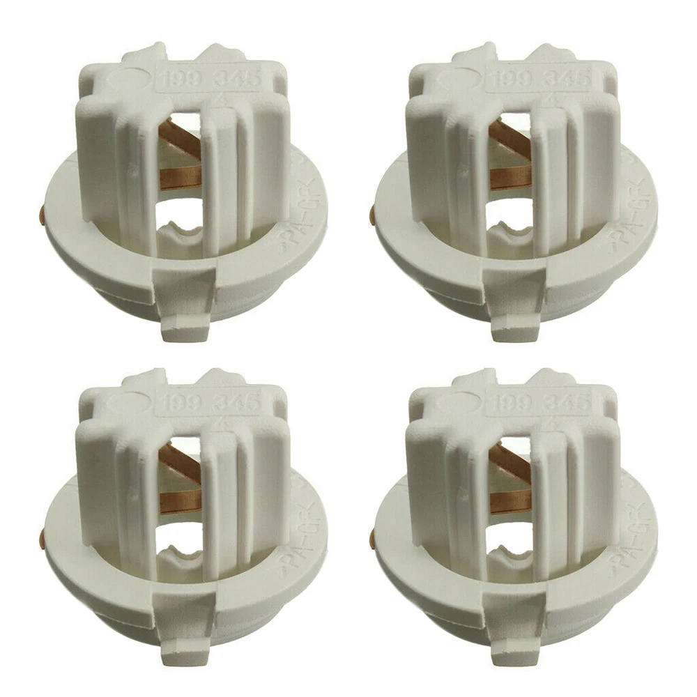 4 Pcs Car Auto Rear Tail Light Lamp Bulb Socket Holder for-BMW 7 Series X5 E53 E70 E65 X3 E83 White