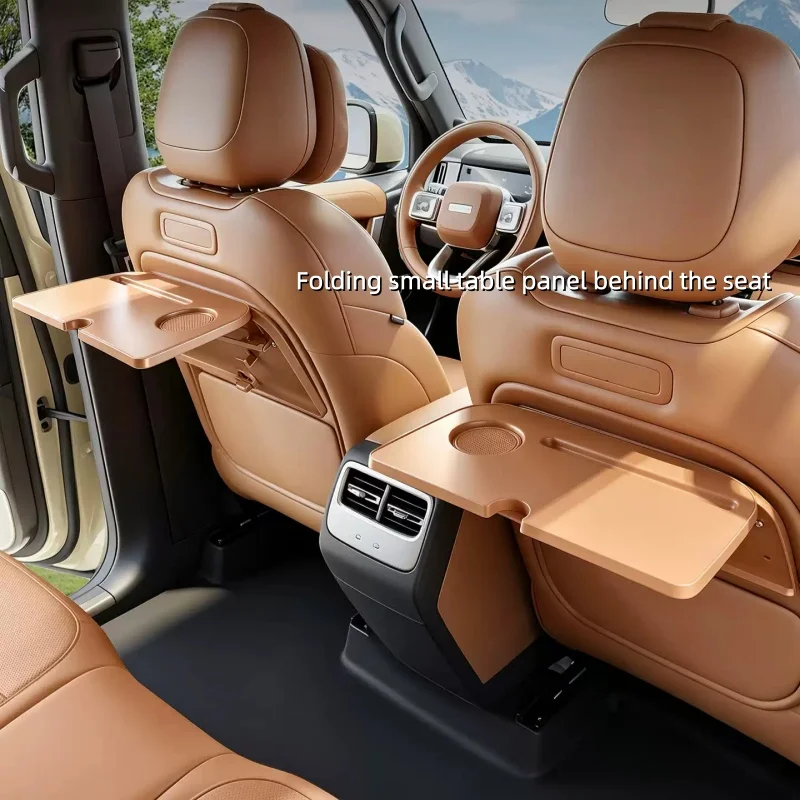Fit for Chery ICAR V27 Car Back Row Tray Table Seat Back Foldable Storage Shelf Multifunctional Table Board Auto Interior Piece
