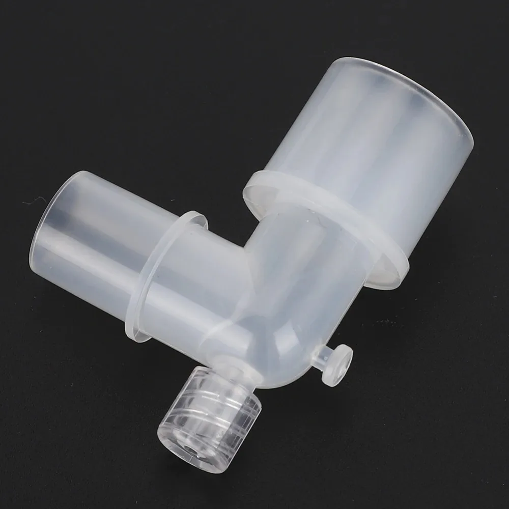 L Shaped Plastic Hose Connector Breathing Tube Connection Adapter For Ventilation Tube Ventilator Accessories Medical Equipment