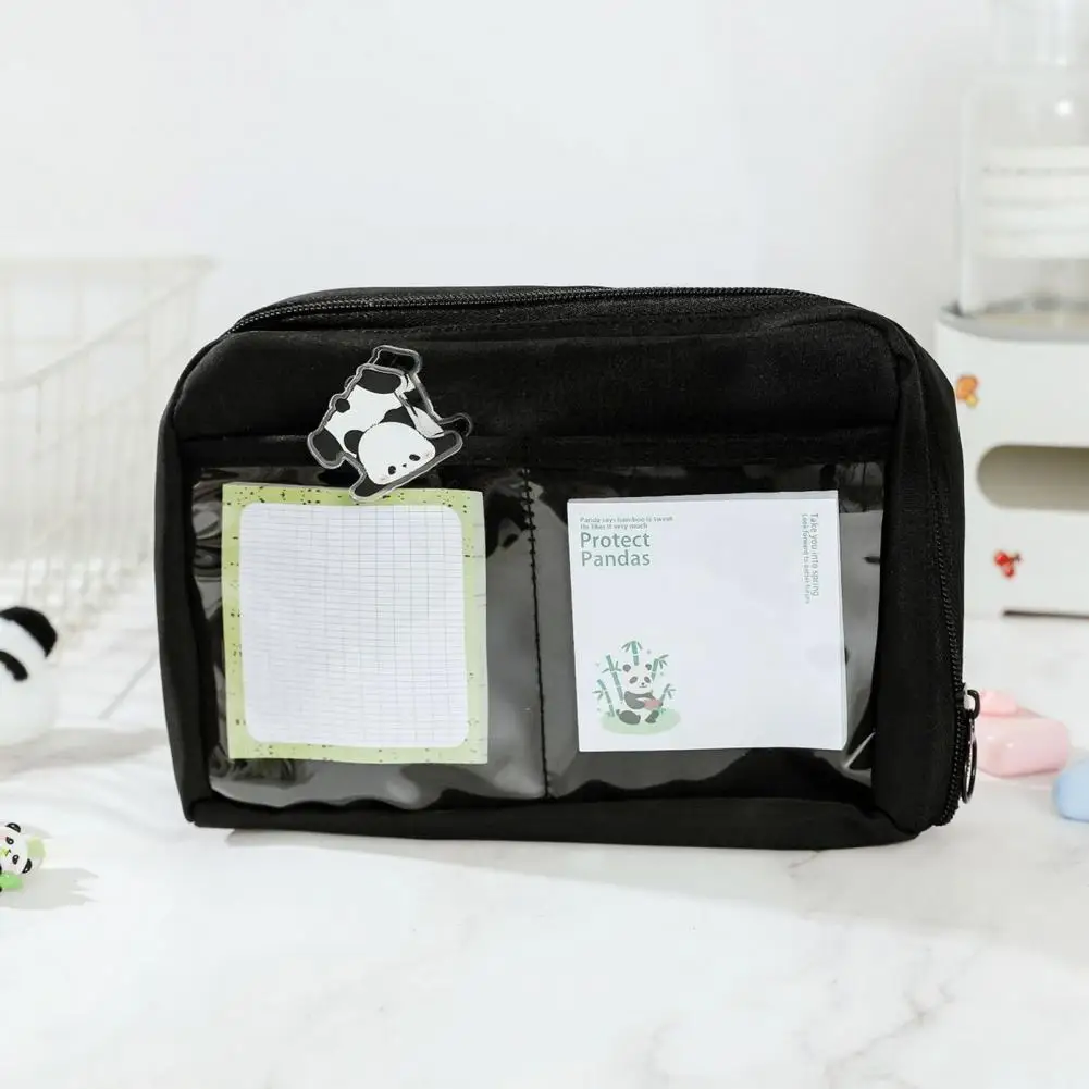 Tas penyimpanan multi-lapis, penyimpan pena tahan air kanvas multi-lapisan dengan kapasitas untuk 100 pena untuk kantor