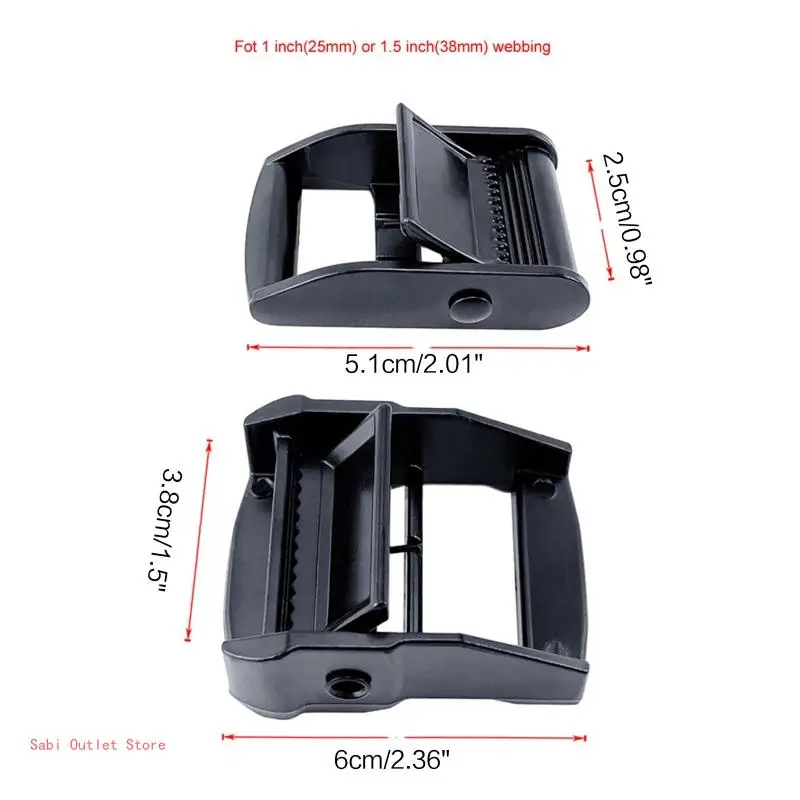 ウェビング用タイダウン用25/38mmカムバックル/ウェビングは含まれません