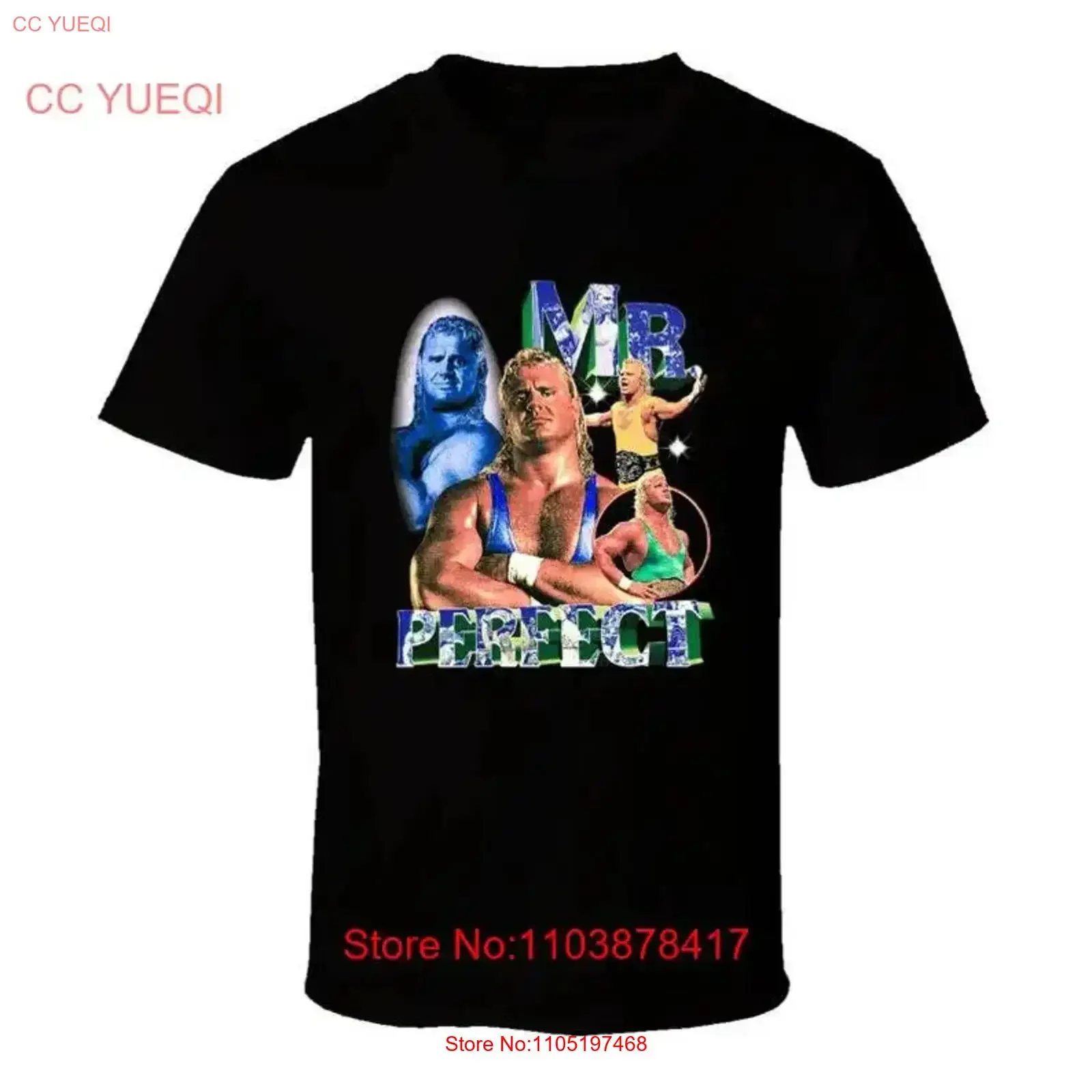 

Mr Perfect Popular Wrestler T Shirt For Size S To 4XL VN1419 vintage Washed Stretched homme fashion Casual Slightly graphic