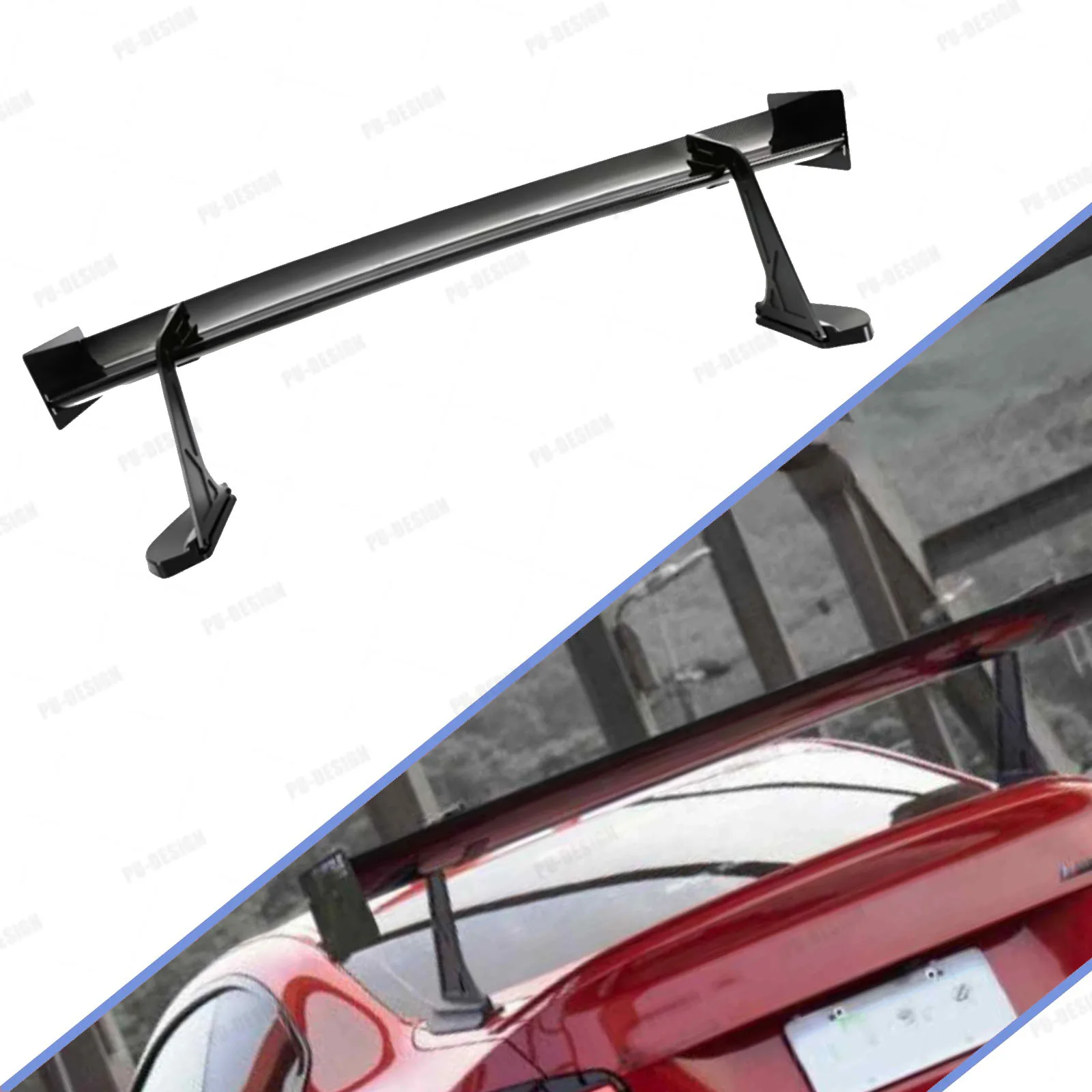 

For BMW 2 Series M2 G87 Dry Carbon Fiber Tail fins Rear Top Wing Trunk Spoiler Guide Wing Rear Wing V Style Body Kits