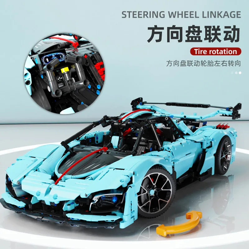 IN STOCK T5011 MOC Technical Remote Control Sports Car Building Blocks Model Bricks Assembling Toys for Boys Christmas Gift Set