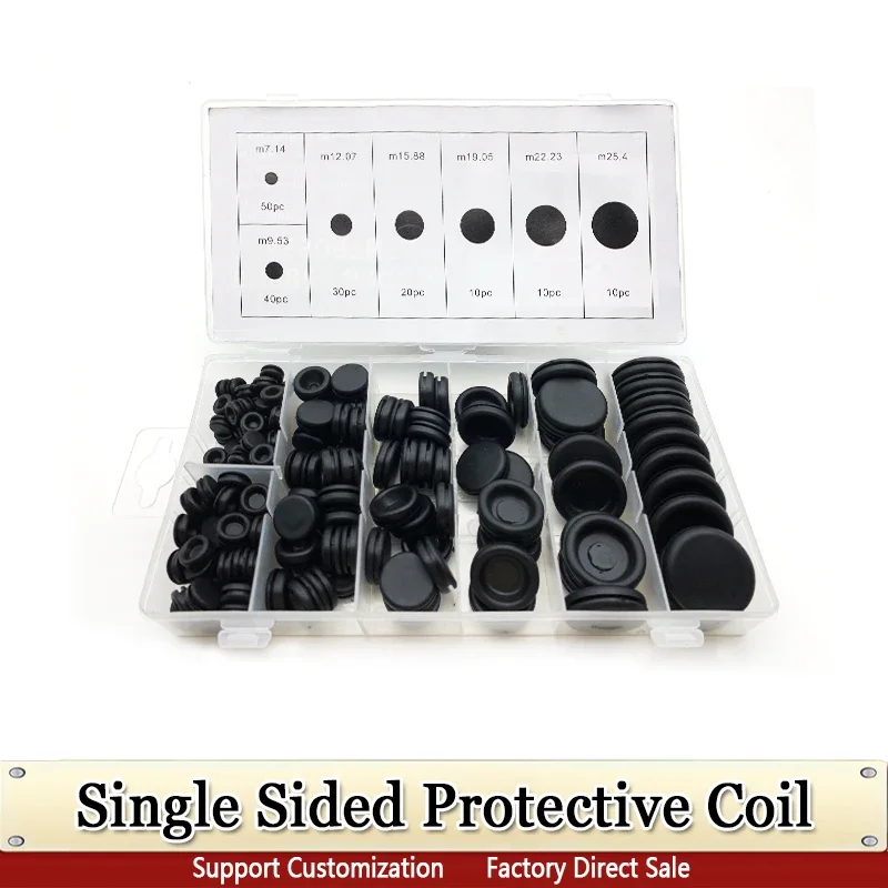 고무 그로밋 모음 키트 링 개스킷 방화벽 구멍 플러그 세트, 와이어 전기 기기 배관 170 피스