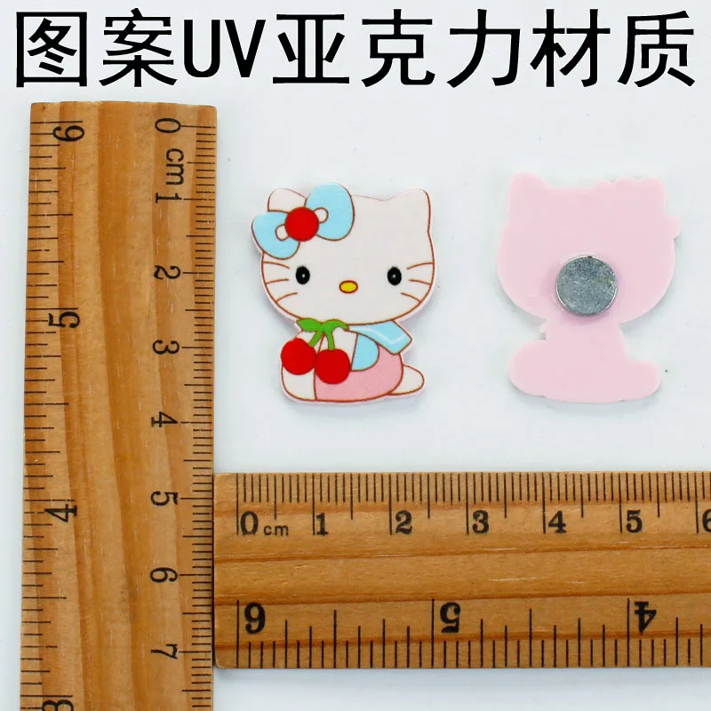 Hello Kitty Drawing Board Acrylic Magnet Mini Refrigerator Home Decoration Sticker Magnets Fridge Souvenir Whiteboard Magnets