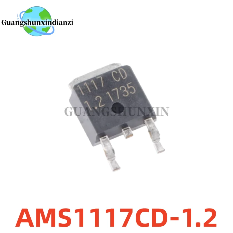 10PCS AMS1117 1117CD 1117 1.2V 1.8V 2.5V 3.3V 3V3 5V 5.0 ADJ TO-252 DPAK SMD AMS1117CD-3.3 5.0 1A TO-252 Best Quality In Stock