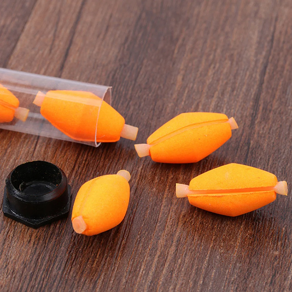 

6pcs Bright Orange Fishing Float Strike Indicator Foam High Visibility Unsinkable Fish Float Accessory For Angler Gear