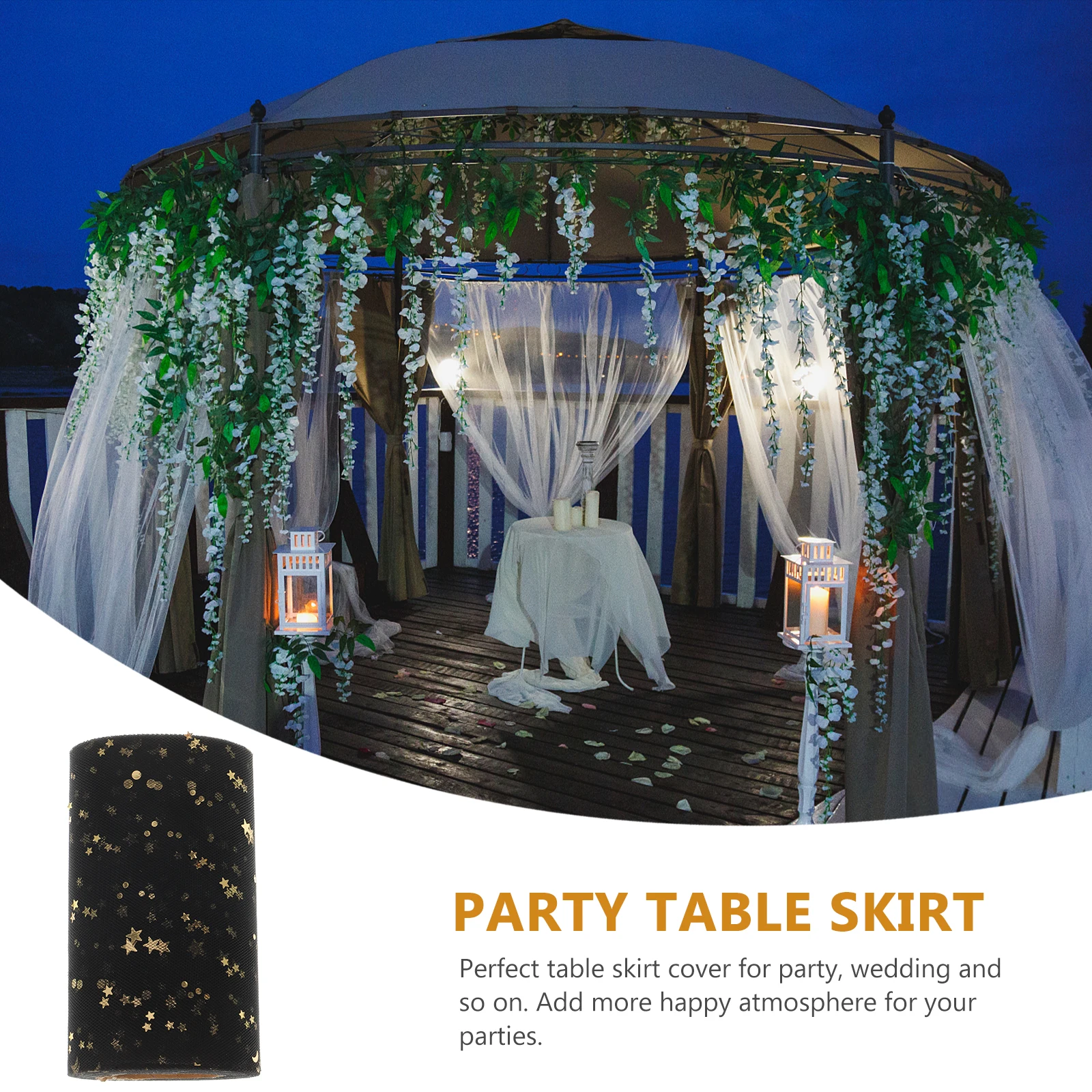 

Sequin TUTU Gauze Table Skirts for Party Wedding Wedding Table Skirt Decorations Lightweight Durable Use Craft Details