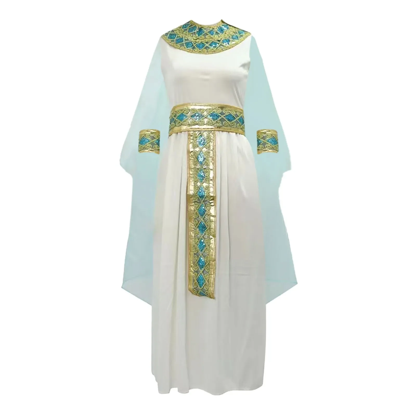 الأطفال فستان الهالوين التأثيري كليوباترا تأثيري للأطفال مصر الملكة زي كليوباترا السابع تأثيري ازياء ملابس الاطفال #3