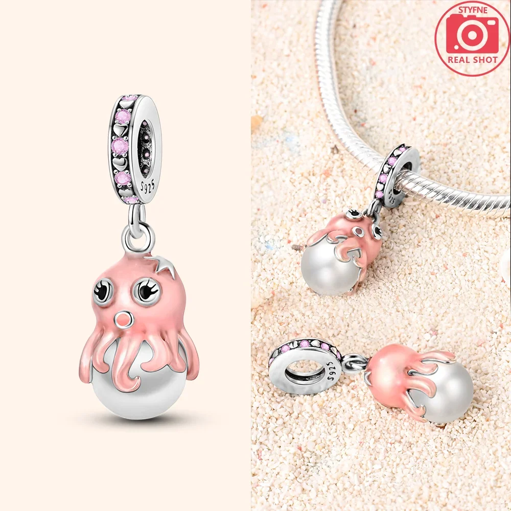 925 Sterling Silver  Penguin Charms Beads Fit Original Bracelets Bag Keychain Charms Beads Pendant Diy Women Jewelry Gift view 5