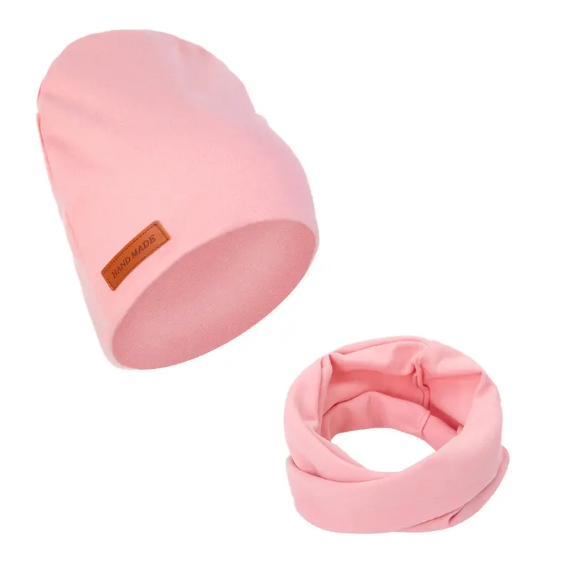 2Pcs/Lot Faux Cashmere Baby Turban Hats Scarf Set Newborn Kids Leather Stick Winter Double Layers Caps Bonnets Fashion Headwraps - Image 12