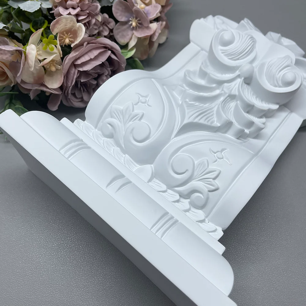 French Pu Beam Support European Imitation Gypsum Arched Door Curved Pass Door Opening Roman Column Column Head Column Head Beam Head C