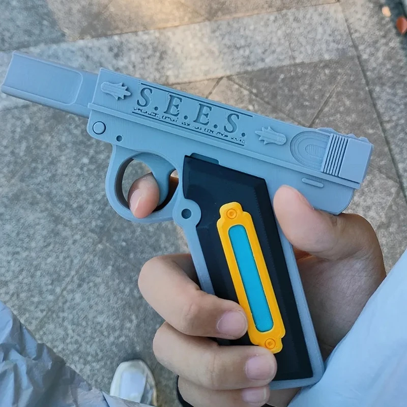 Game Yuuki Makoto Cosplay Props S.E.E.S Unisex Luminous Summoner Gun Shape Costume Prop Model Accessories Gifts