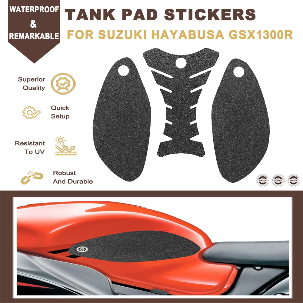 Motorcycle Fuel Tank Pad Protector Stickers Gas Oil Knee Grip Decals For Suzuki Hayabusa GSX1300R GSXR1300 GSX-R1300 2024-2026