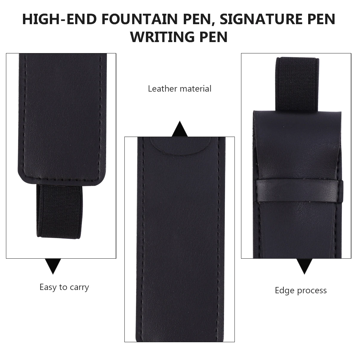 

Stylus Storage Pouch Universal Touch Pen Case Lightweight Compact Durable PU Writing Pen Bag Elastic Gift