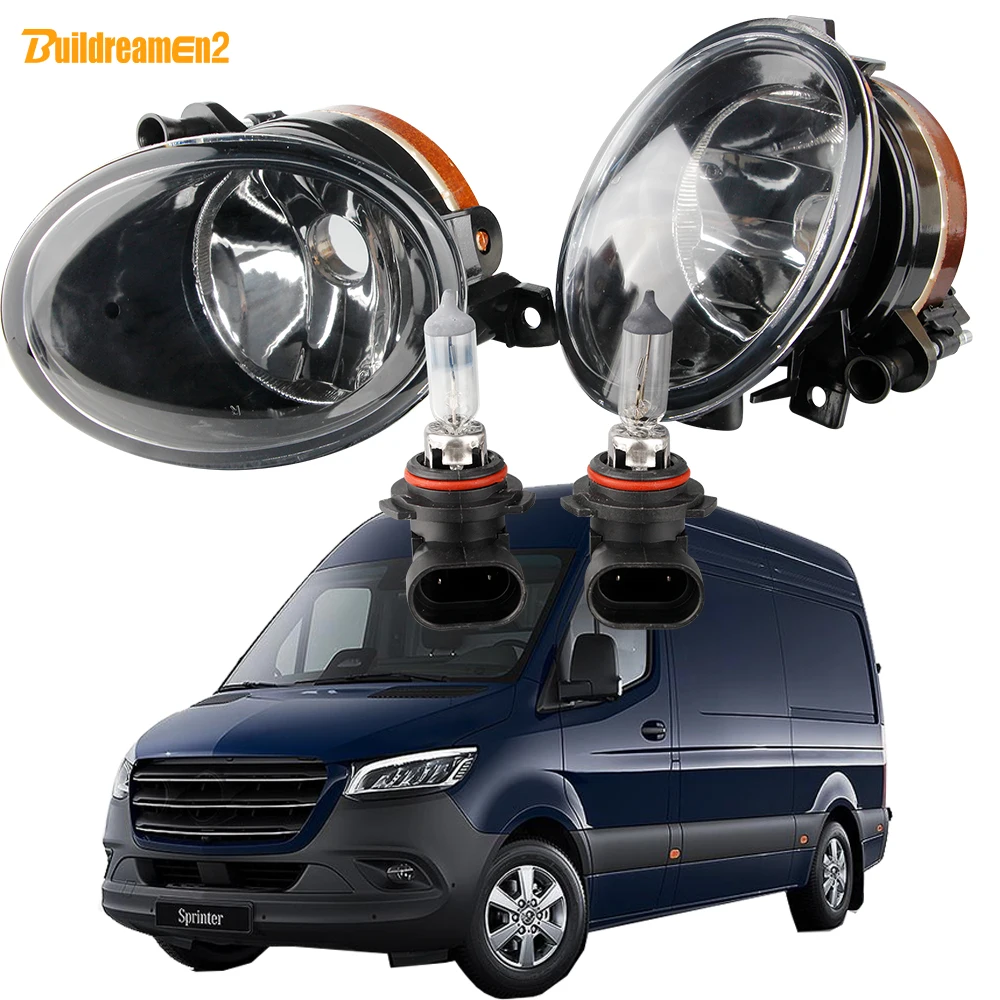 

2 X Car Fog Light Lampshade with 9006 HB4 Halogen Bulb For Mercedes Benz Sprinter (907, 910) 2019 2020 2021 2022 2023 2024 2025