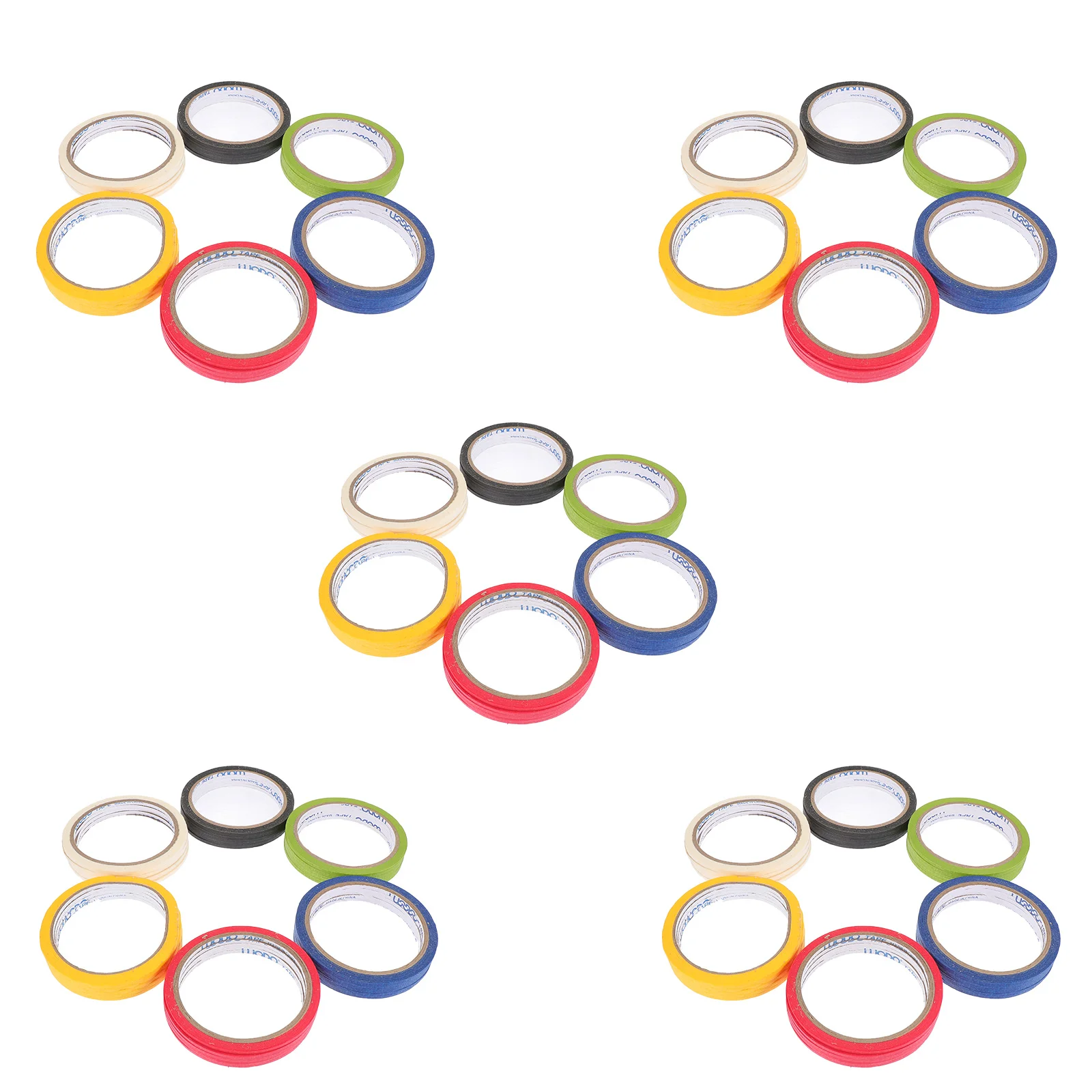 30pcs Positioning Line Tape Colorful Masking Adhesive Paper For Diy Craft Labeling Supply Multifunctional Tape Art Design