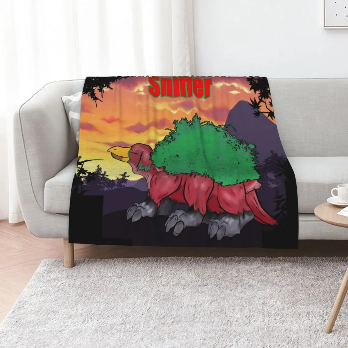 

Sniffer Throw Blanket Thermal anime funny gift Polar Blankets