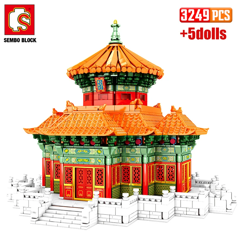 

SEMBO 3249Pcs Famous City Ancient Royal Palace Houses Building Blocks Friends Palace Architecture Bricks Toys For Kids Gifts