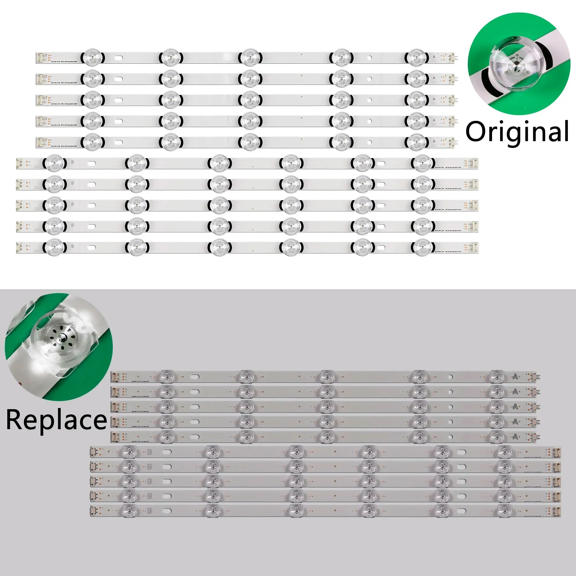 Imagem -05 - Tira Mais 6led 6916l2233a 6916l-2232a 6916l1991a 6916l-1992a 6916l-1990a 6916l-1989a 6916l-1988a 55l-1987a 55lh5850