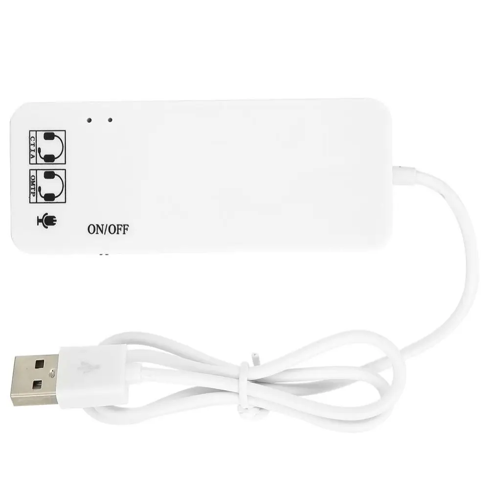 Portable 3-Port USB 2.0 USB 2.0 Hub 7.1CH Plug and Play USB 2.0 Splitter Port Splitter Laptop Tablet