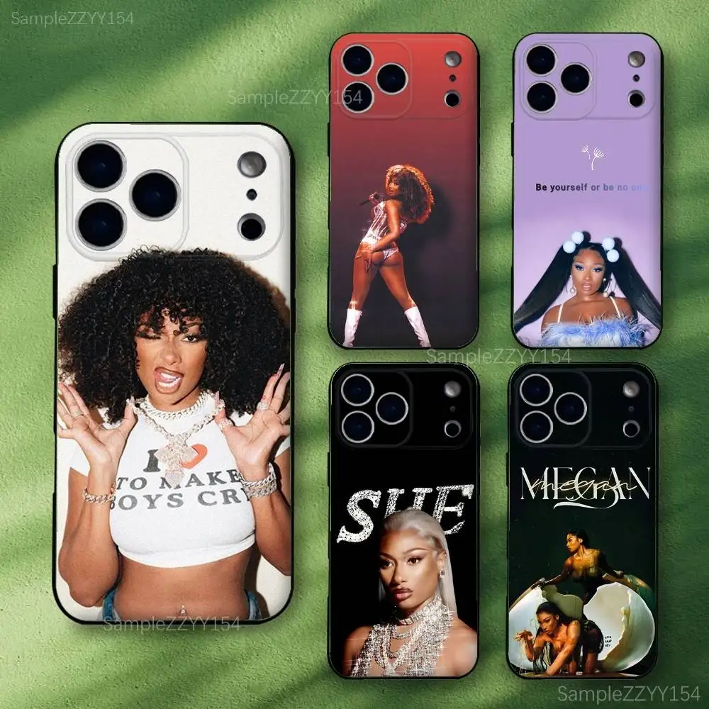 

Megan Thee Stallion Whenever Phone Case For iPhone 17,16,15,14,13,12,Pro,Max,Plus,E,SE4,Air,Mini Black Soft Funda
