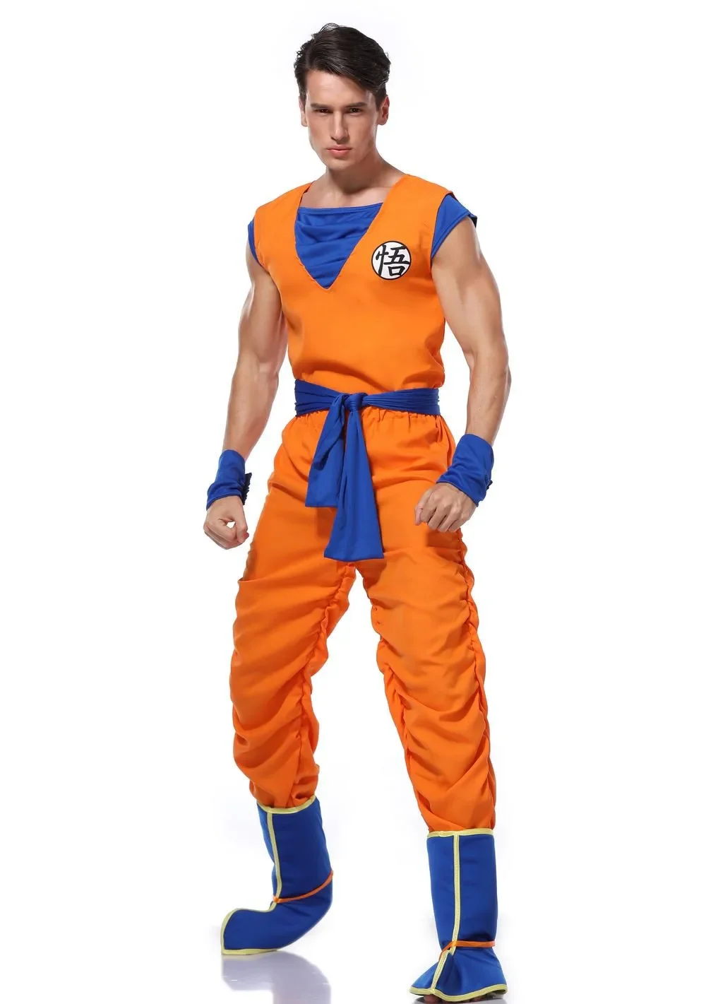 Halloween Japanese anime Adult Suits Son Goku Cosplay Costume Anime Superheroe Role Play Dress Up