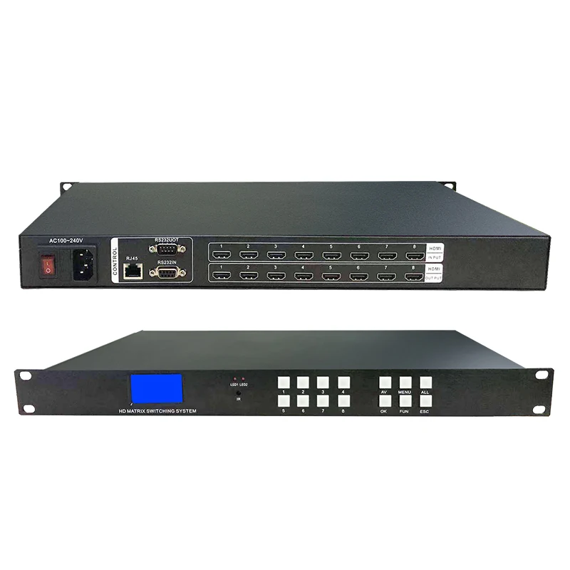 Video Video commutazione 4K supporto telecomando 3D EDID blu-ray DVD per LCD LED Video parete matrice HDMI 4x4 8x8 8x16 8x24 16x16 16 16x32