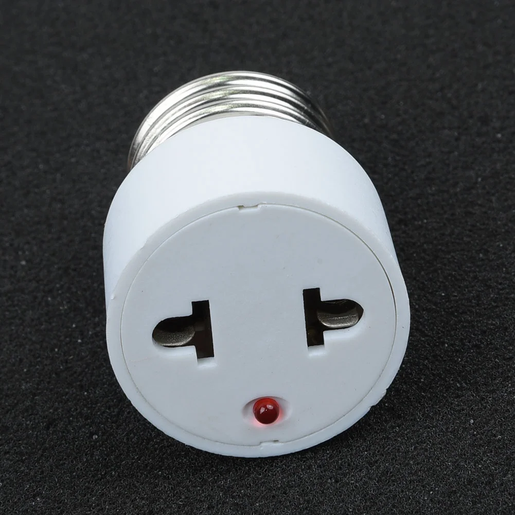 Imagem -05 - Conector Branco Abs com Eua e ue Plug Base do Bulbo Parafuso Suporte do Adaptador Lâmpada de Iluminação Soquete de Furos Acessórios 220v E27