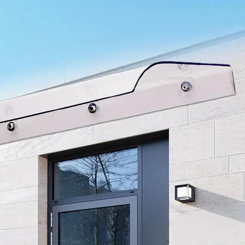 Window Door Awning Patio Awning Canopy Outdoor Transparent Protection Canopy UV Protection Garden for Windows Patios