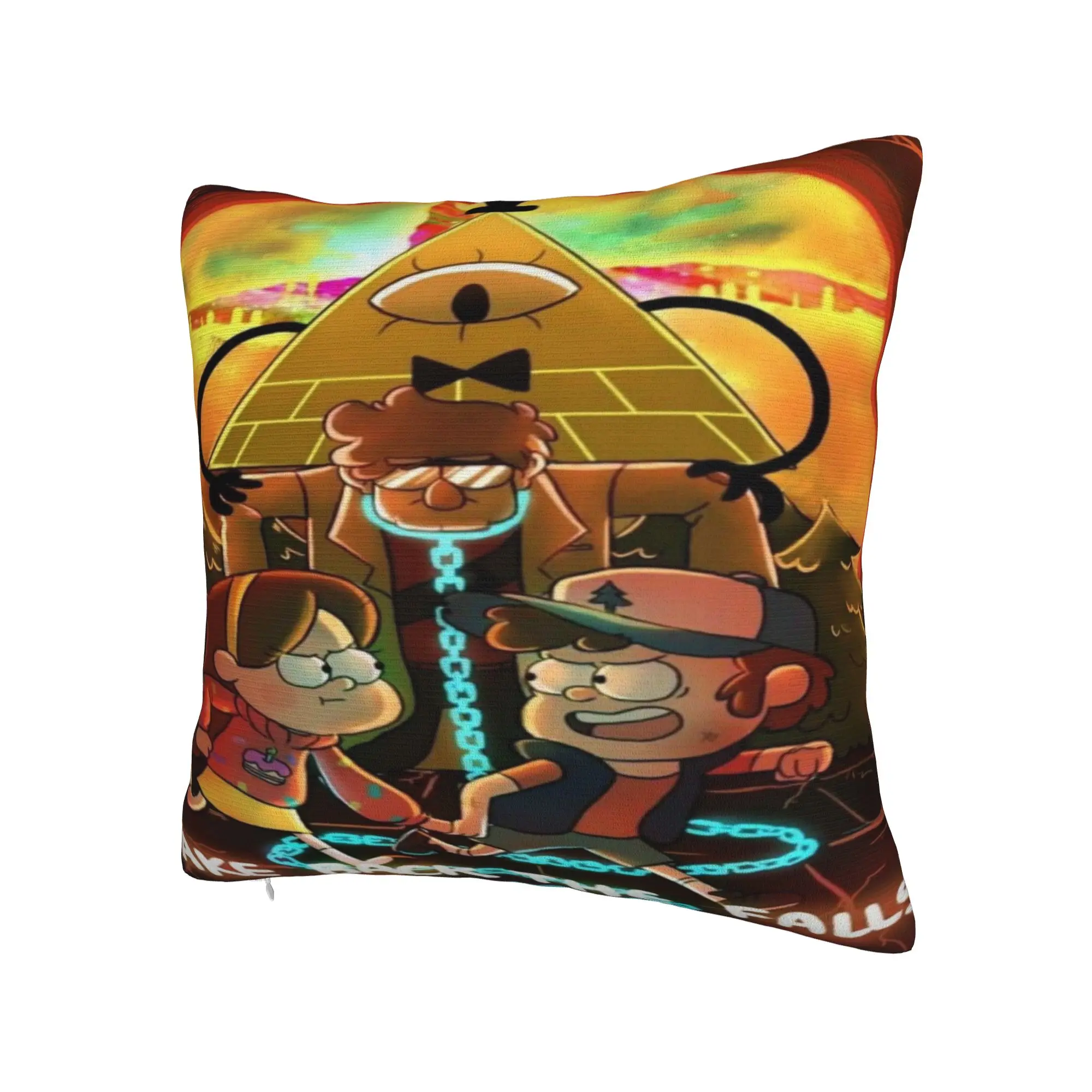 New Style Car Gravitys Falls Decoration Pillowcases Stuff  Pillow Covers Zippered Multiple Sizes