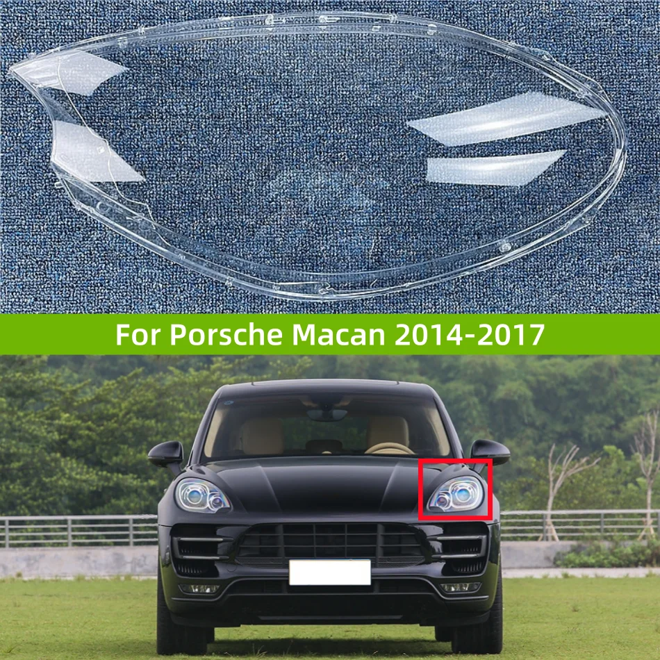 

Аксессуары для автомобиля для Porsche Macan 2014 2015 2016 2017 фары стекло заменяет оригинальный абажур