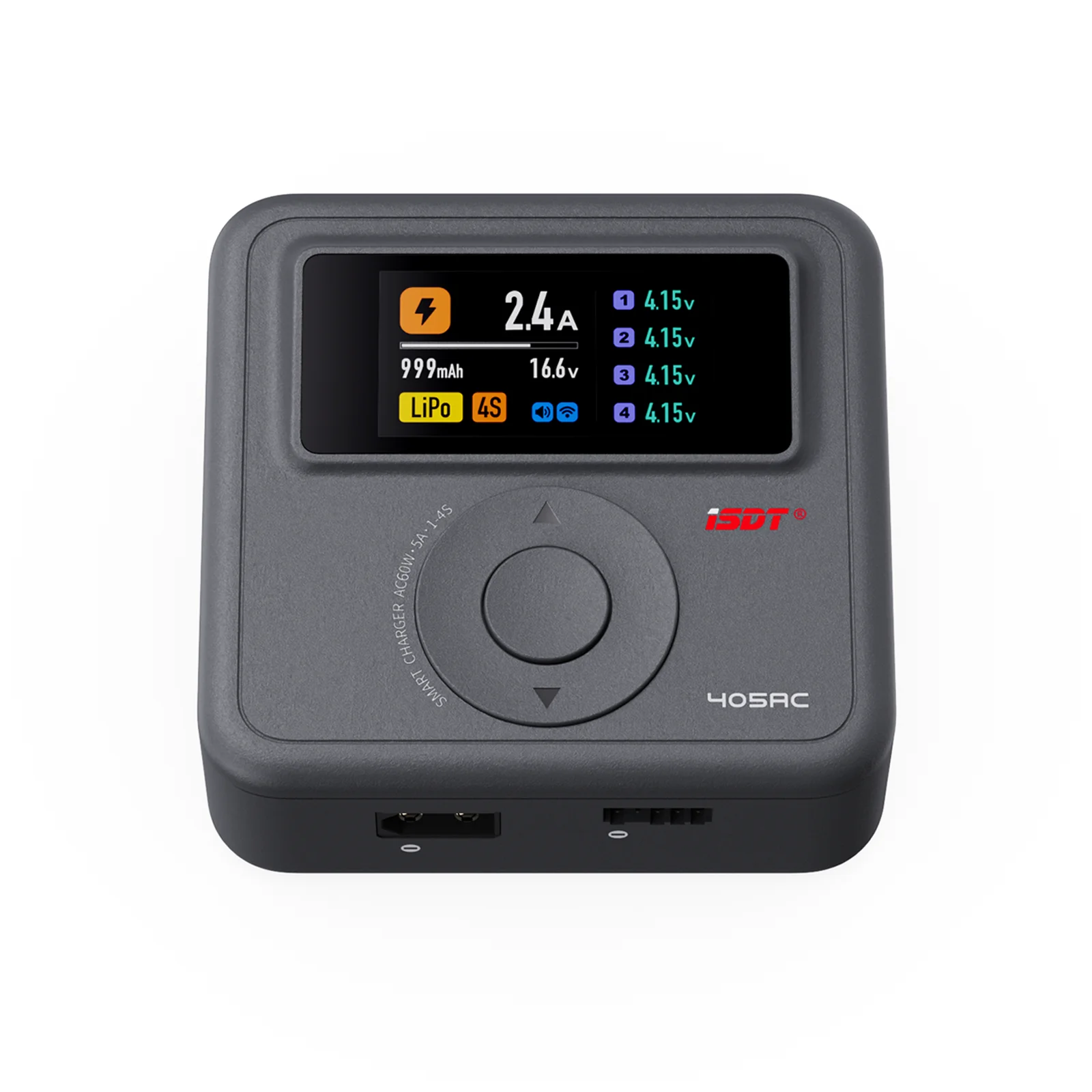 

ISDT 405AC 1-4S Single Channel 60W AC Smart Charger 5W Discharger for LiHv/LiPo/LiFe/Li-ion/NiMH/Pb RC Car Drone Batteries