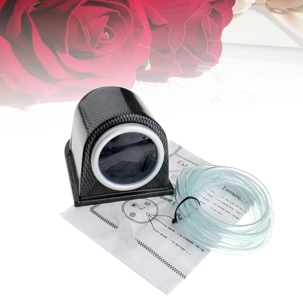 

1 set 52Mm Boost Gauge Meter White Led Lcd Display For 12V Cars In-Hg Psi Pressure Measurement Auto Interior Accessories