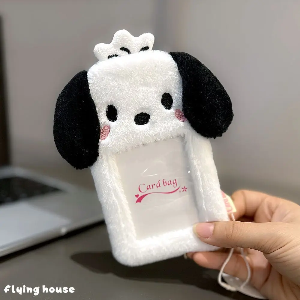 hello kitty sanrio cute cinnamoroll my melody plush cartoon kuromi card holder ID access 3 inch photo passport cover keychain