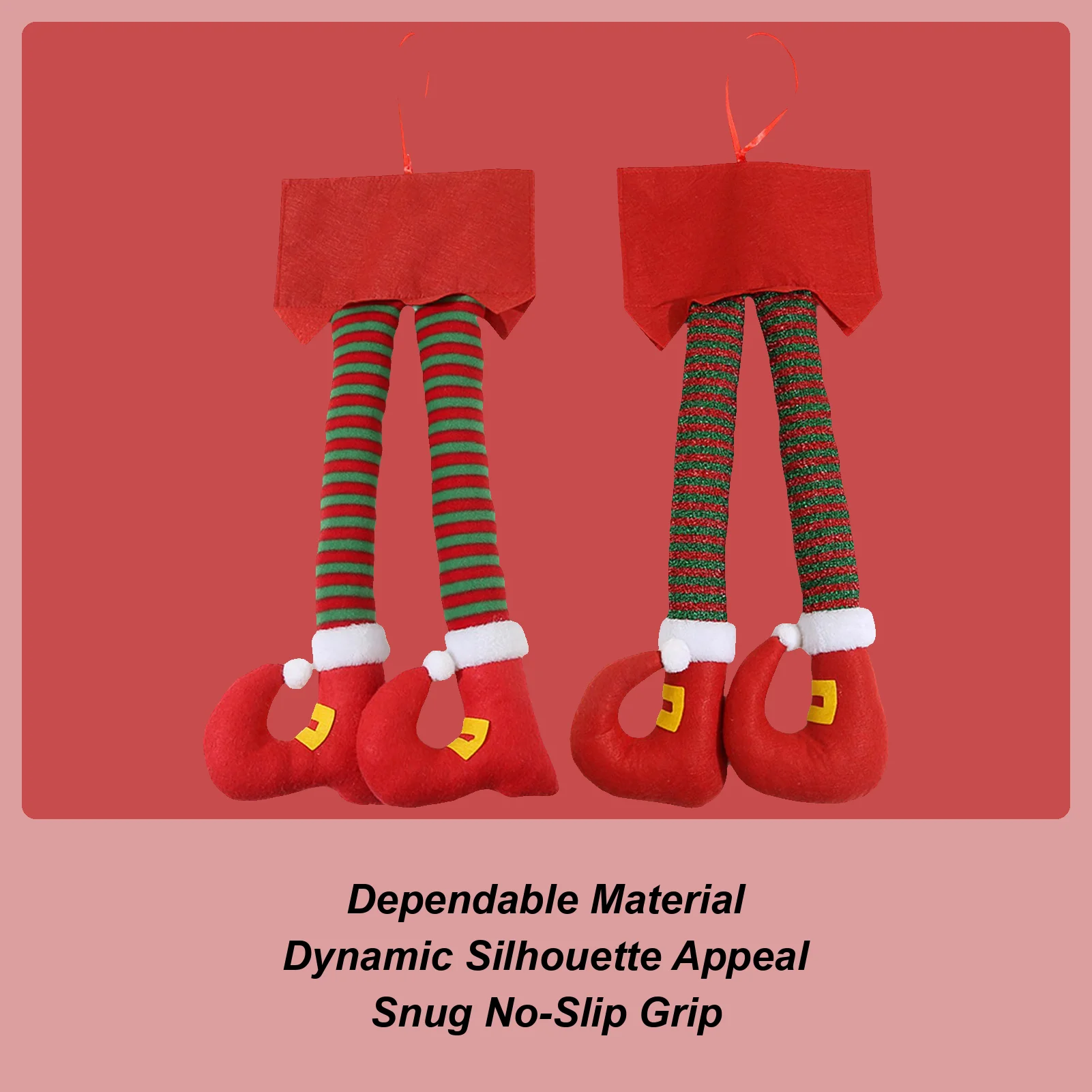 

Car Trunk Pendant Santa Claus Leg Decors Christmas Santa Claus Legs For Wreath For Tree Home Automobile SUV Truck Motorcycle RV