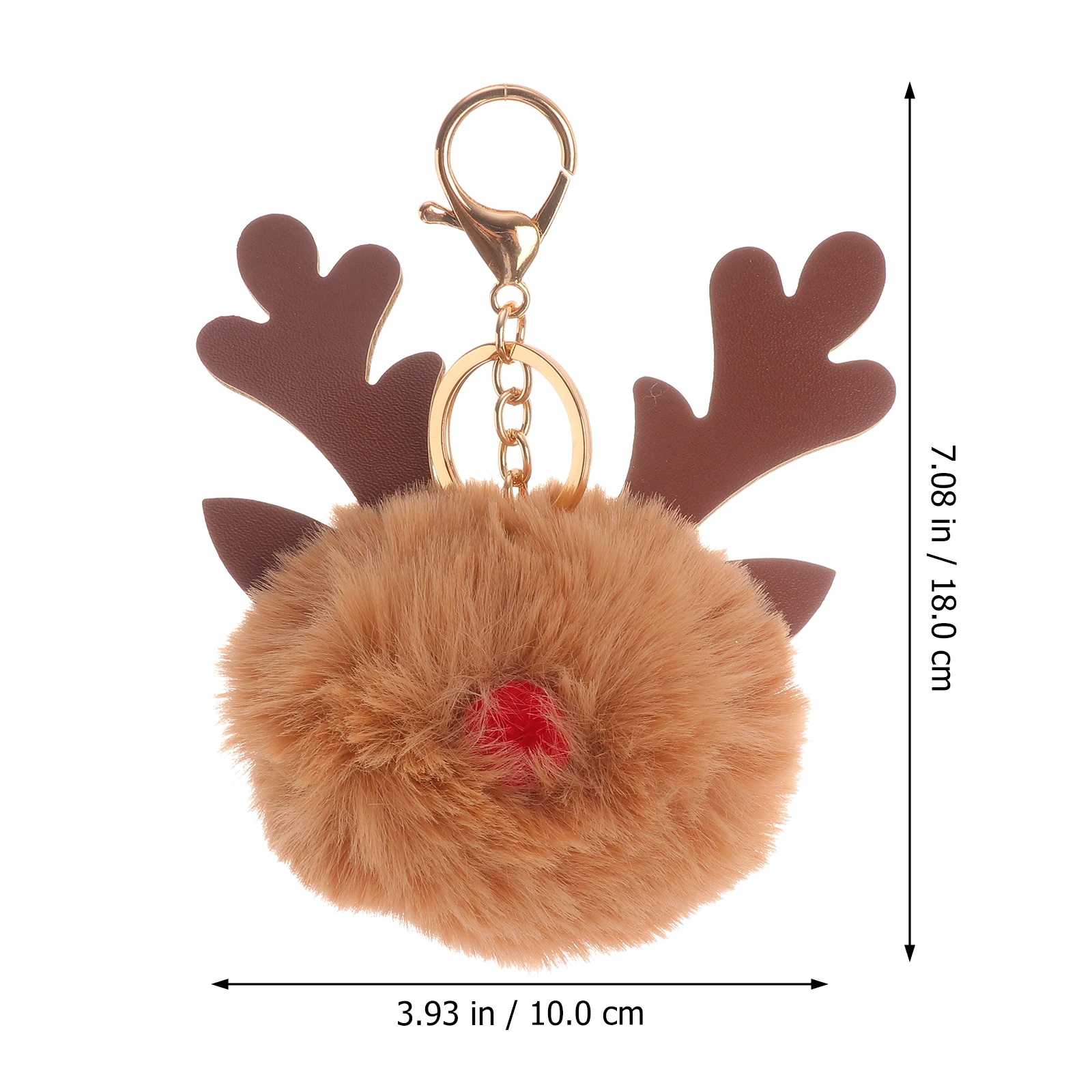 

2Pcs Christmas Elk Keychain Premium Material Cute Animal Design Key Organizer Bag Charm for Car Keys Phone Backpack Decoration