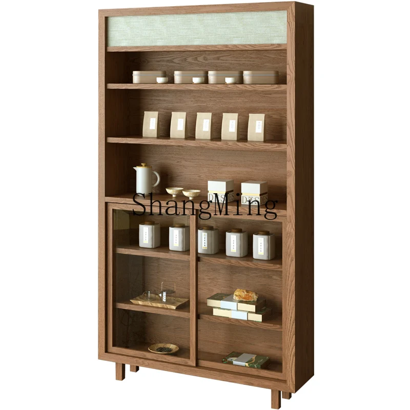 

CL School House Simple Duobao Pavilion Tea Display Cabinet Ceramic Ornament Cabinet Tea Set Shelf