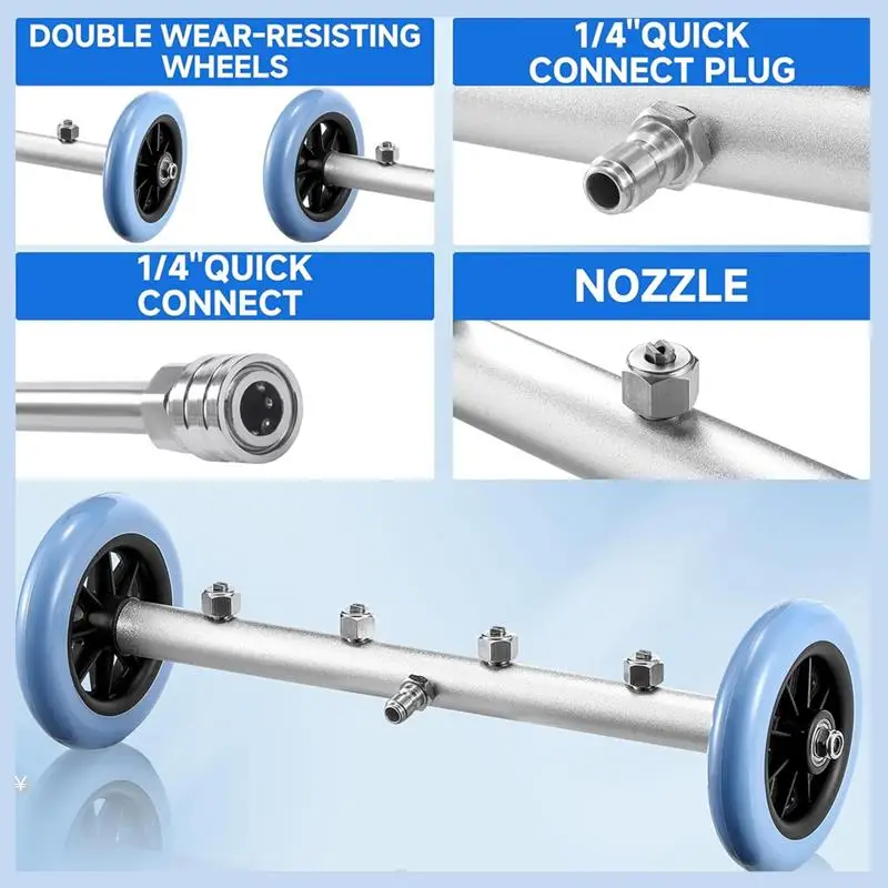

MLGB-очиститель ходовой части мойки высокого давления, мойка под автомобилем 16 дюймов, мойка высокого давления под автомобилем с удлинительной палочкой из 3 шт.
