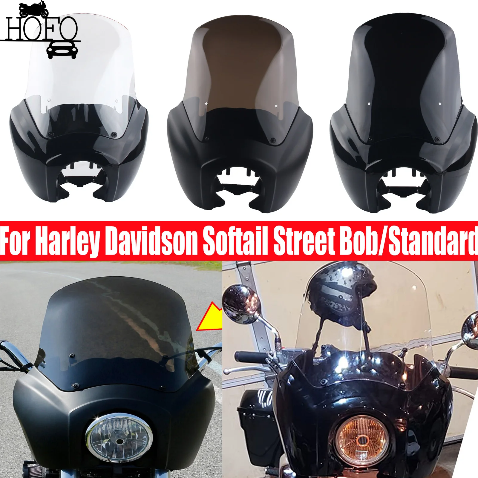 

Motorcycle Road Warrior Motorcycle Fairing Front Headlight Fairing Cover For Harley Davidson Softail FXBB FXST 2018-2024